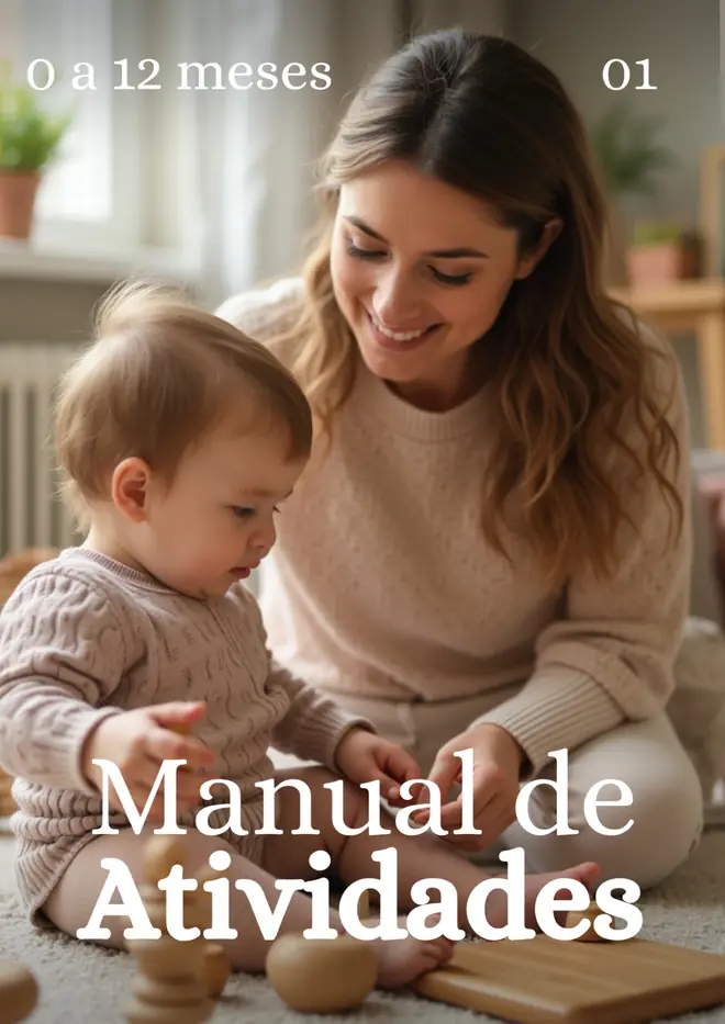 Capa do Manual de Atividades 01, de 0 a 12 meses